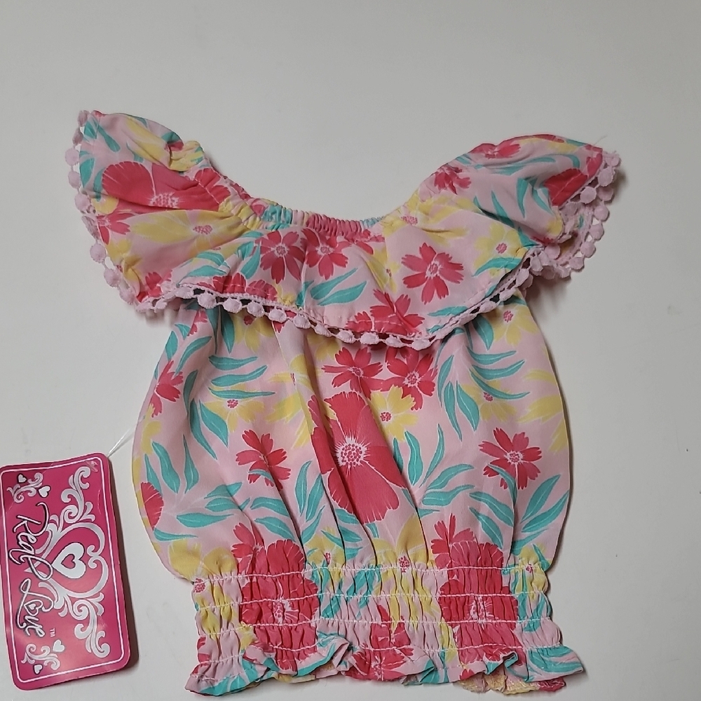 Kids Floral Ruffle Tank Top 🪷 - Picture 7 of 7
